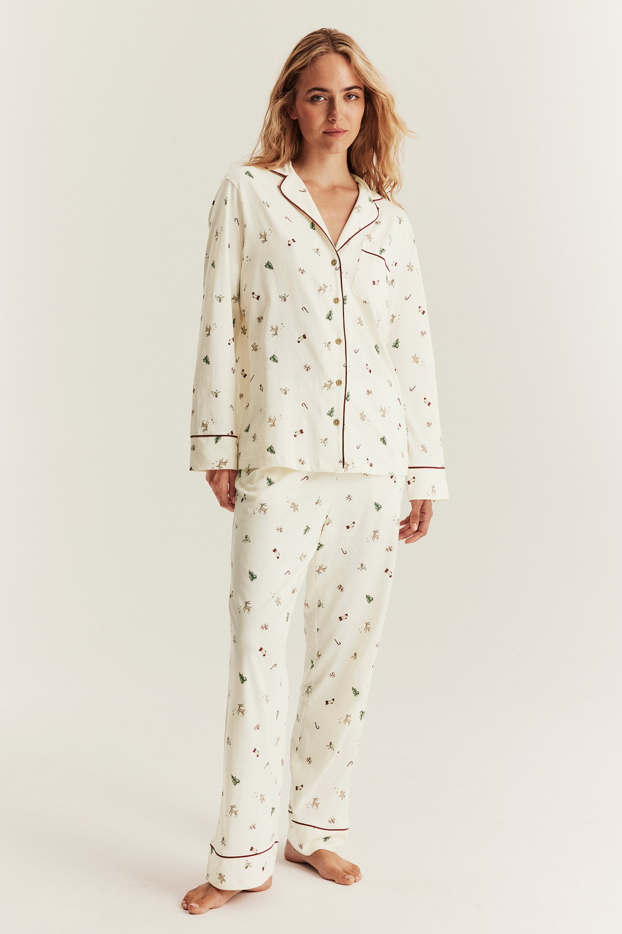 Julpyjamas Newbie Woman - Offwhite - 3