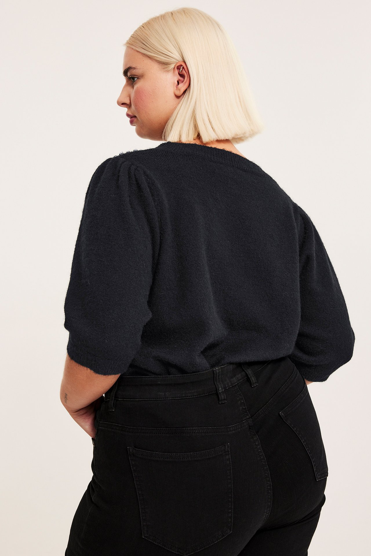 Topp med strass - Svart - 5
