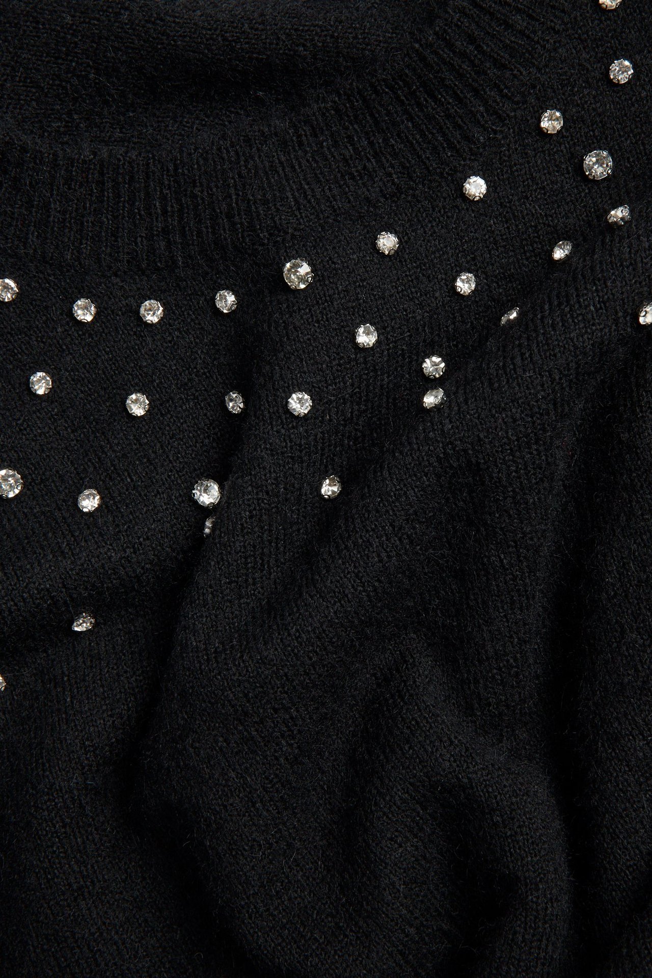 Topp med strass - Svart - 4