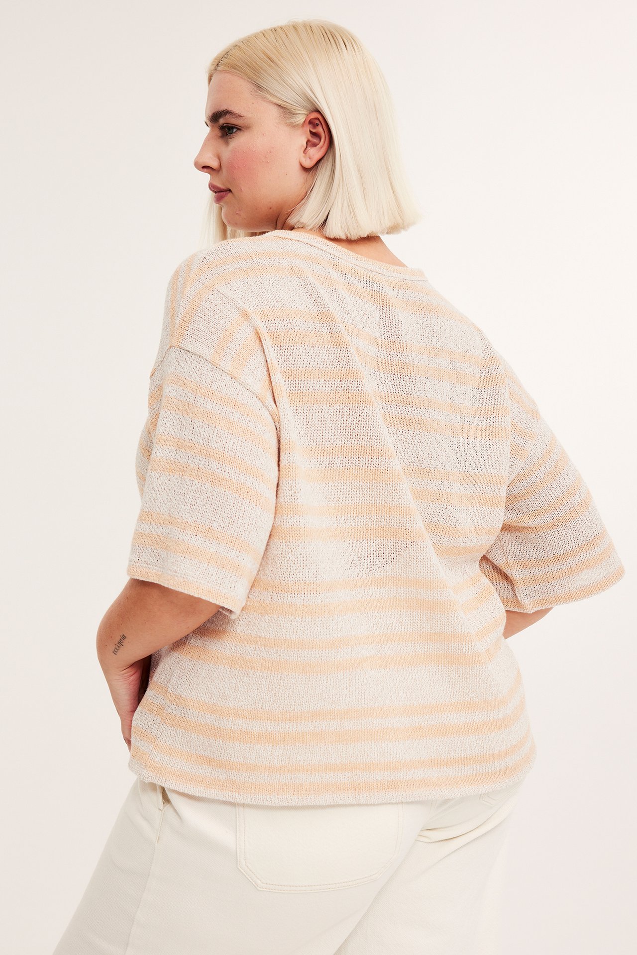 Strikket topp - Korall - 175cm / Storlek: XL - 4