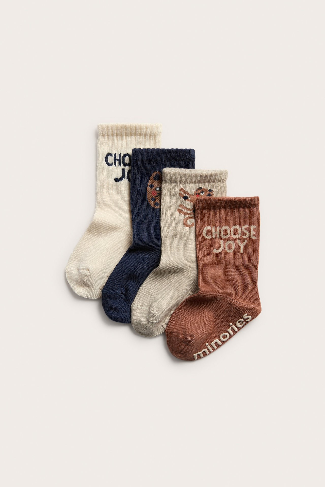 Mönstrade babystrumpor 4-pack