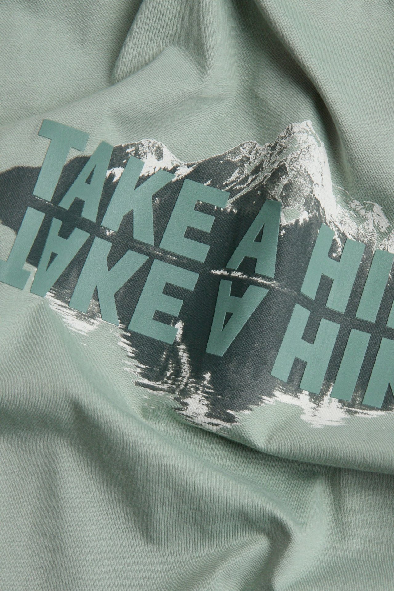 T-shirt med tryck - Ljusgrön - 4