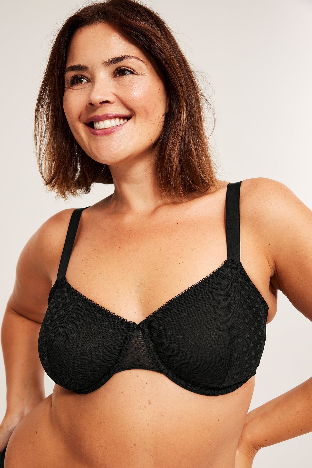 Hjärtmönstrad bygel bh