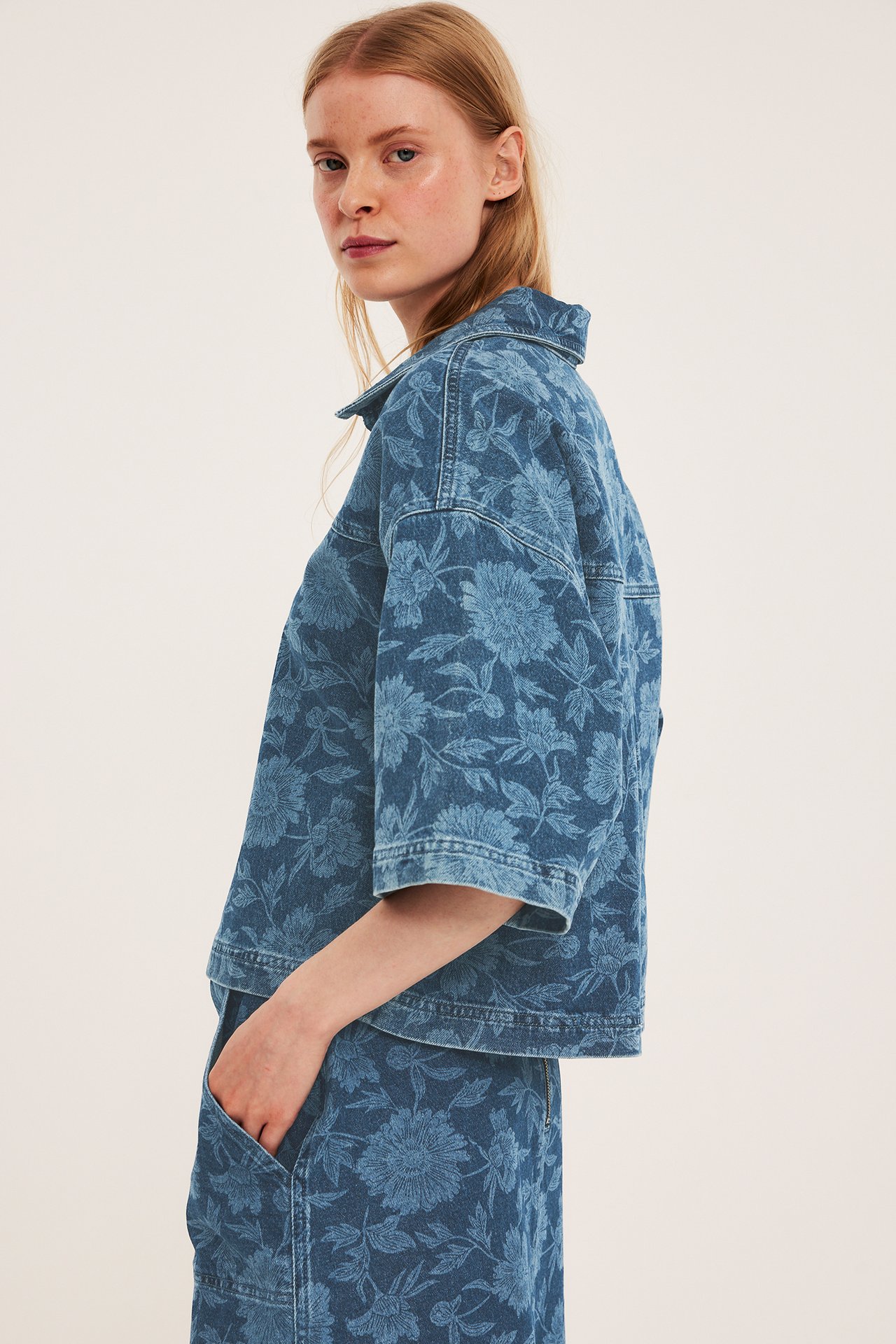 Jeansblus - Denim - 6