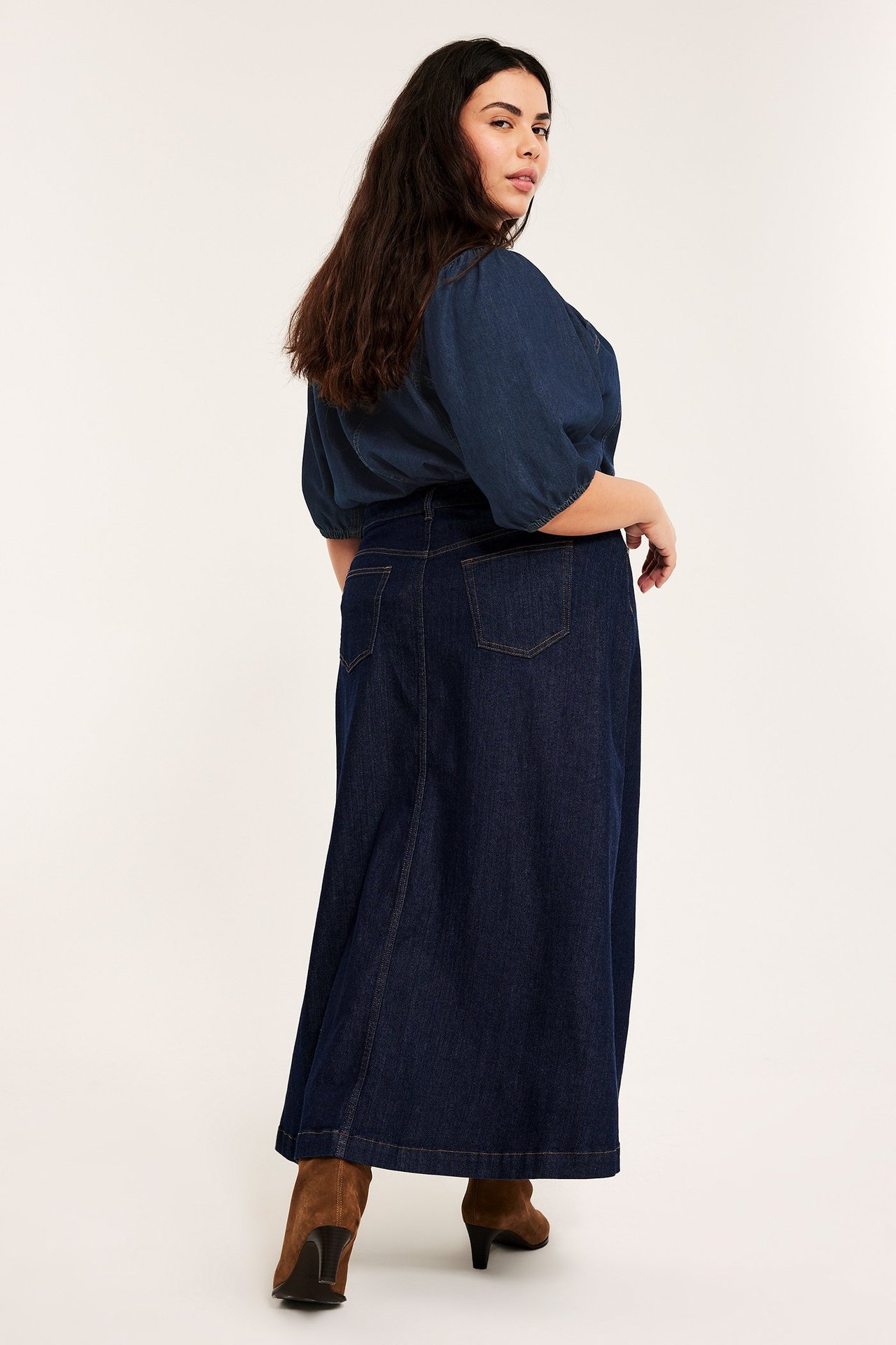 Jeansblus - Mörk denim - 6