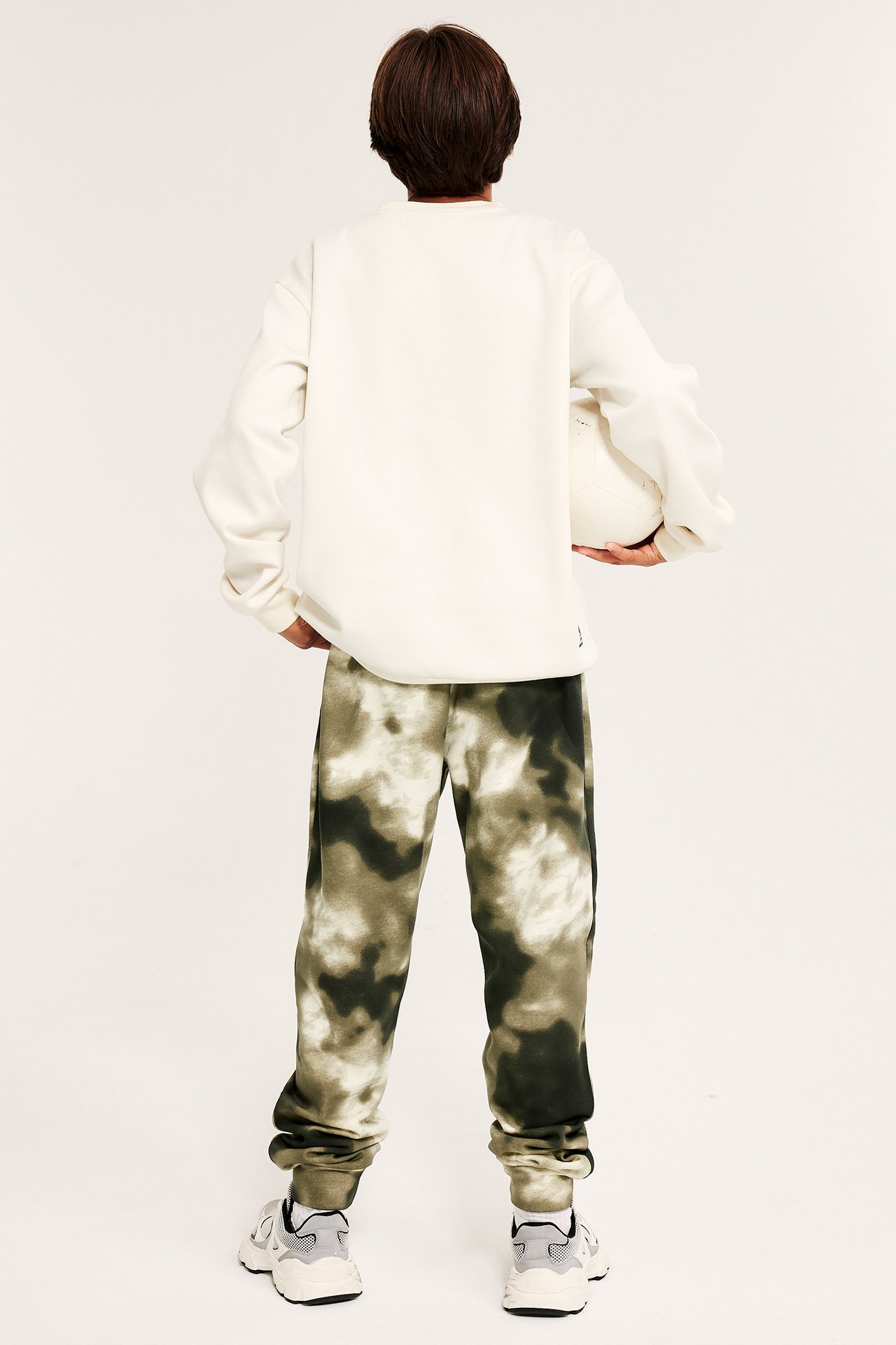 Spodnie dresowe we wzory - Zielony - 6