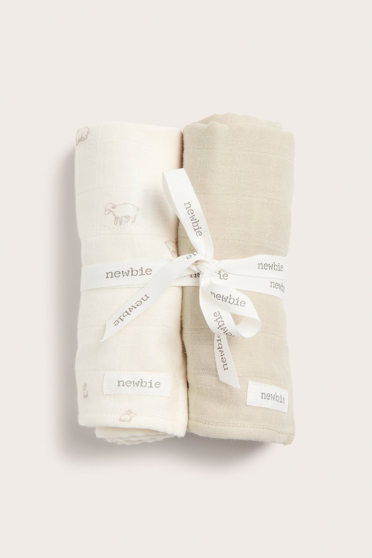 Muslinfiltar med lamm 2-pack