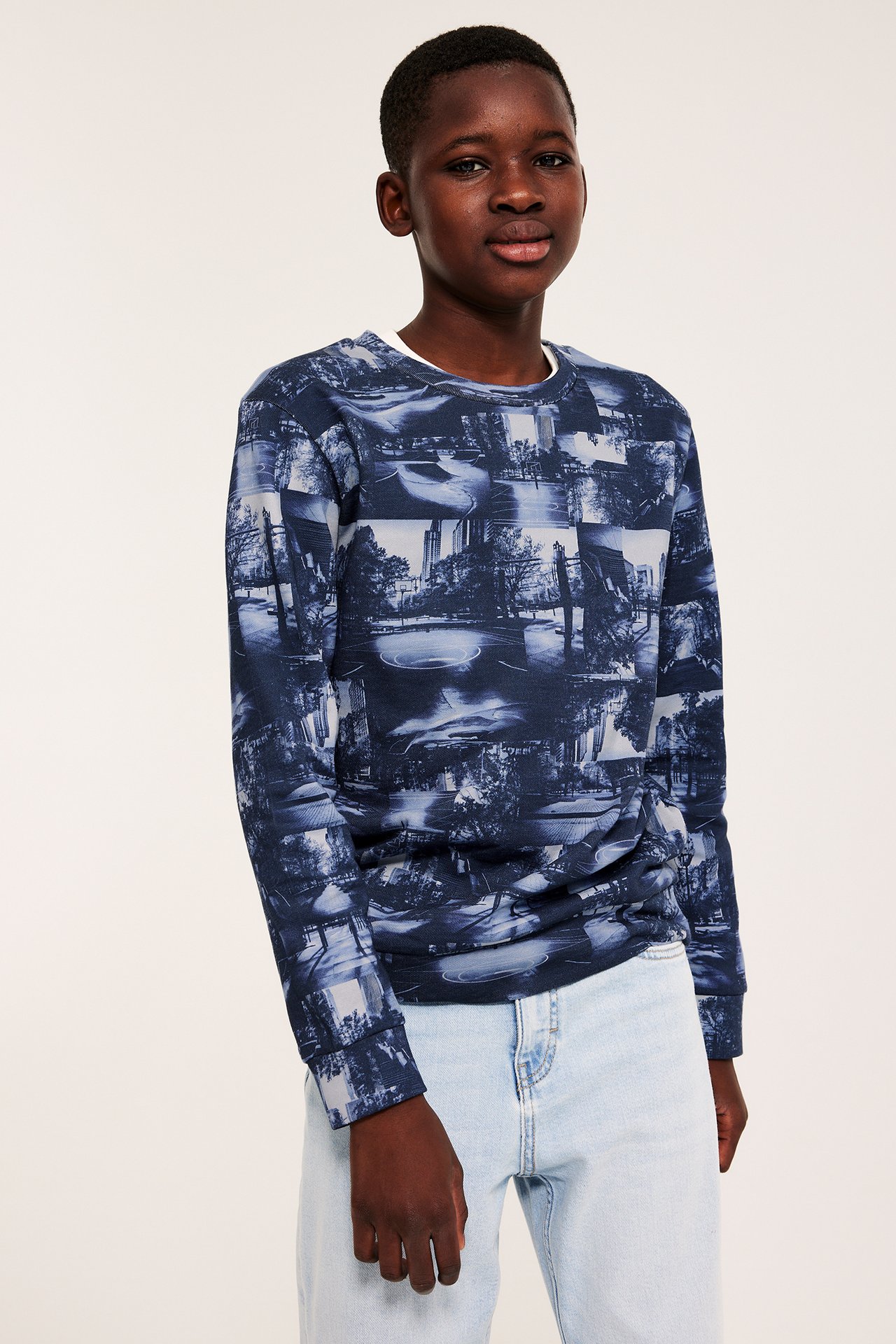 Mönstrad sweatshirt