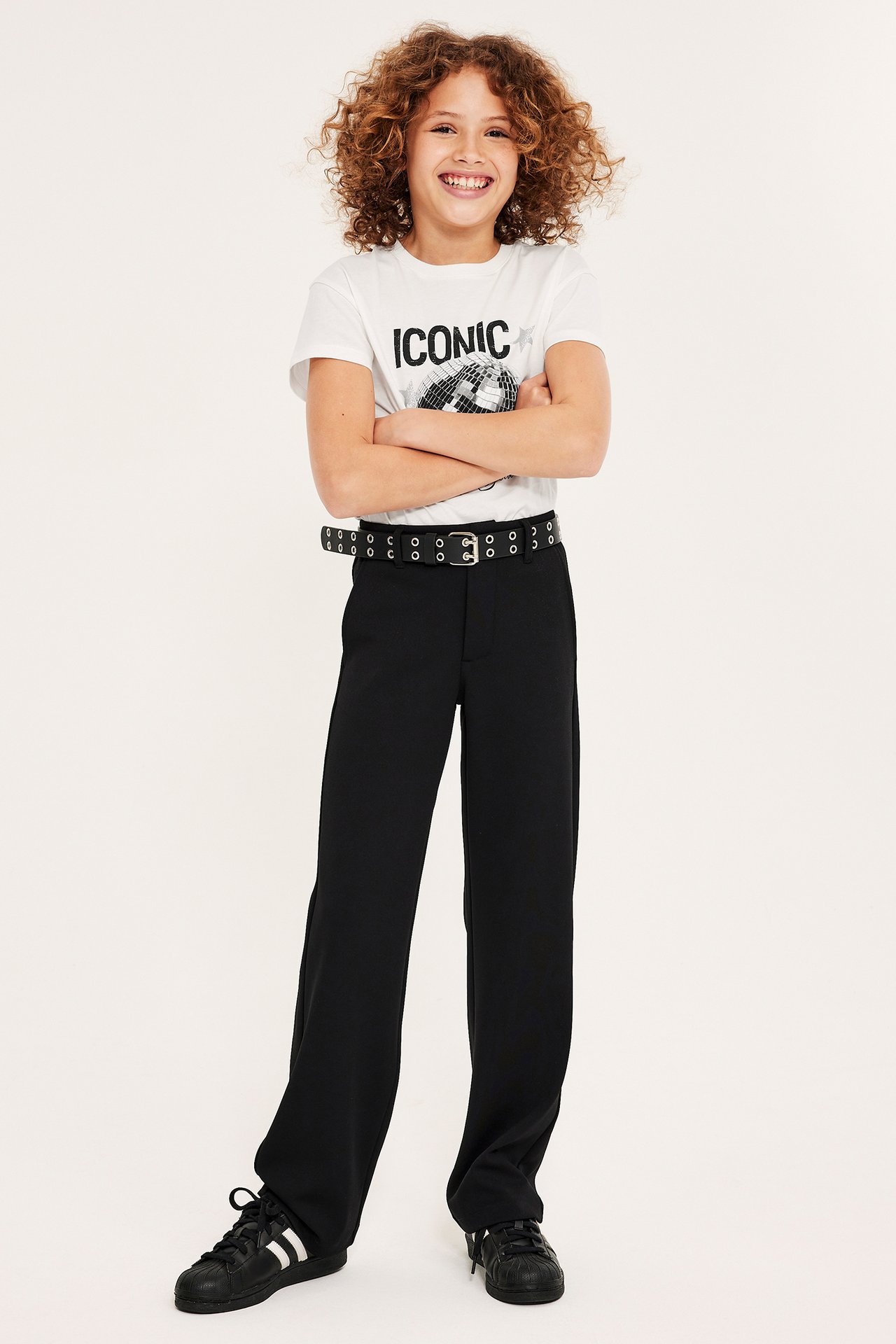 T-shirt med tryck - Offwhite - 4