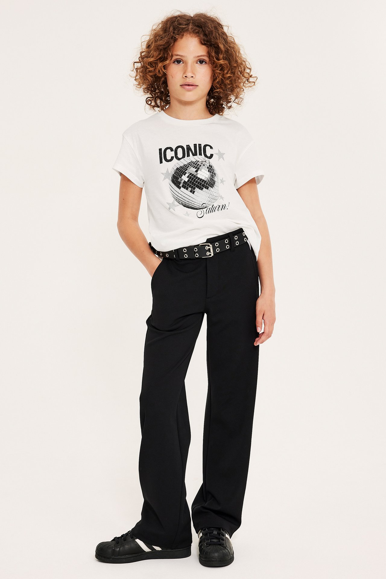 T-shirt med tryck - Offwhite - 5