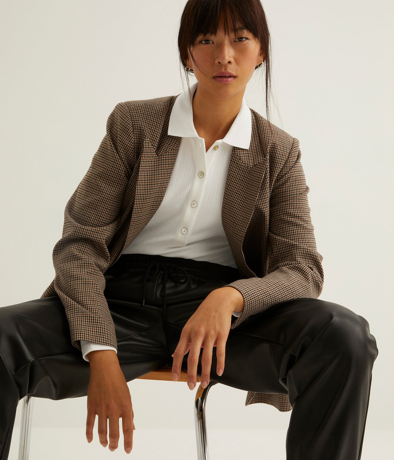 Ribbad topp - Offwhite - 4