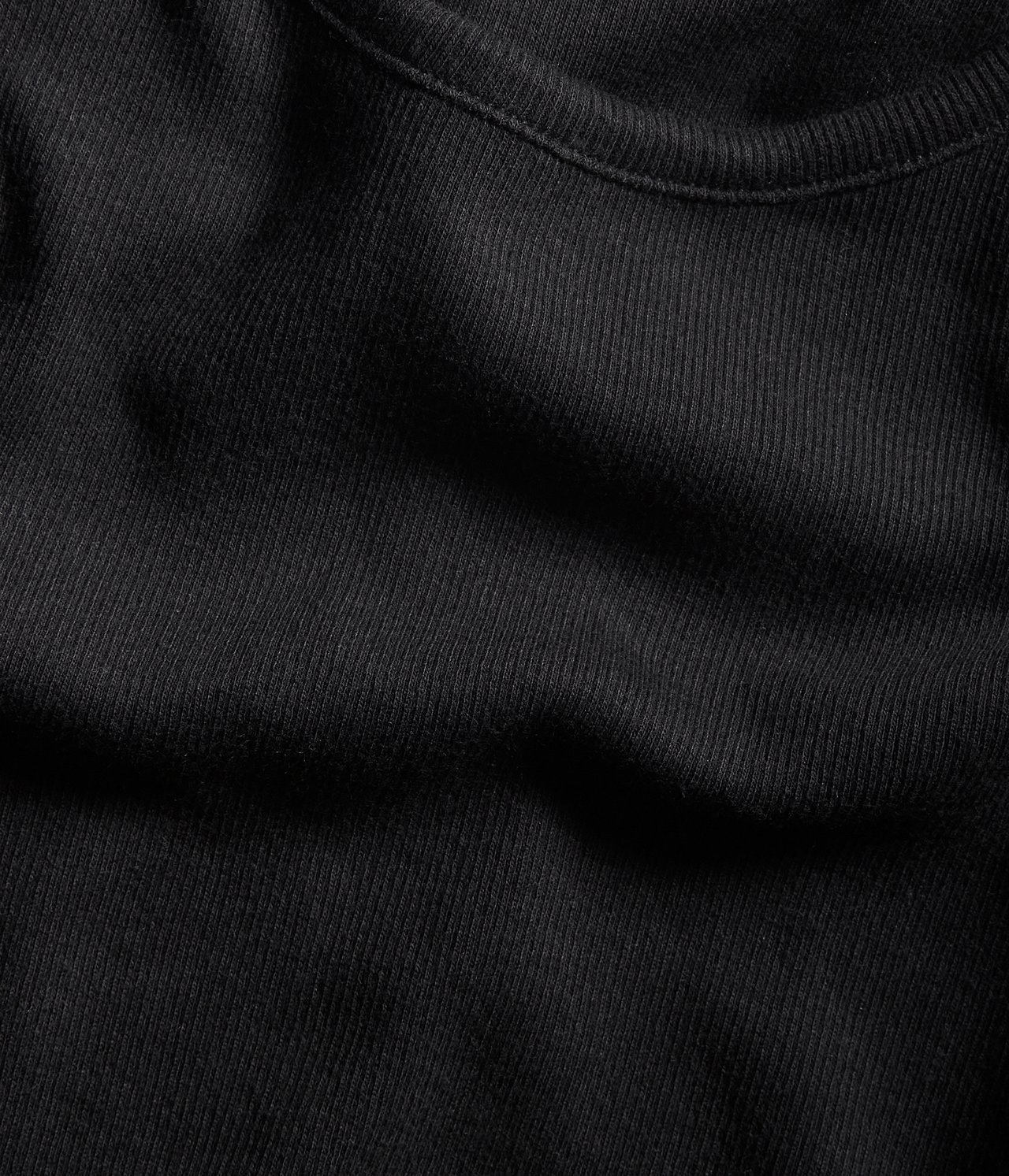 T-shirt w prążki - Czarne - 3