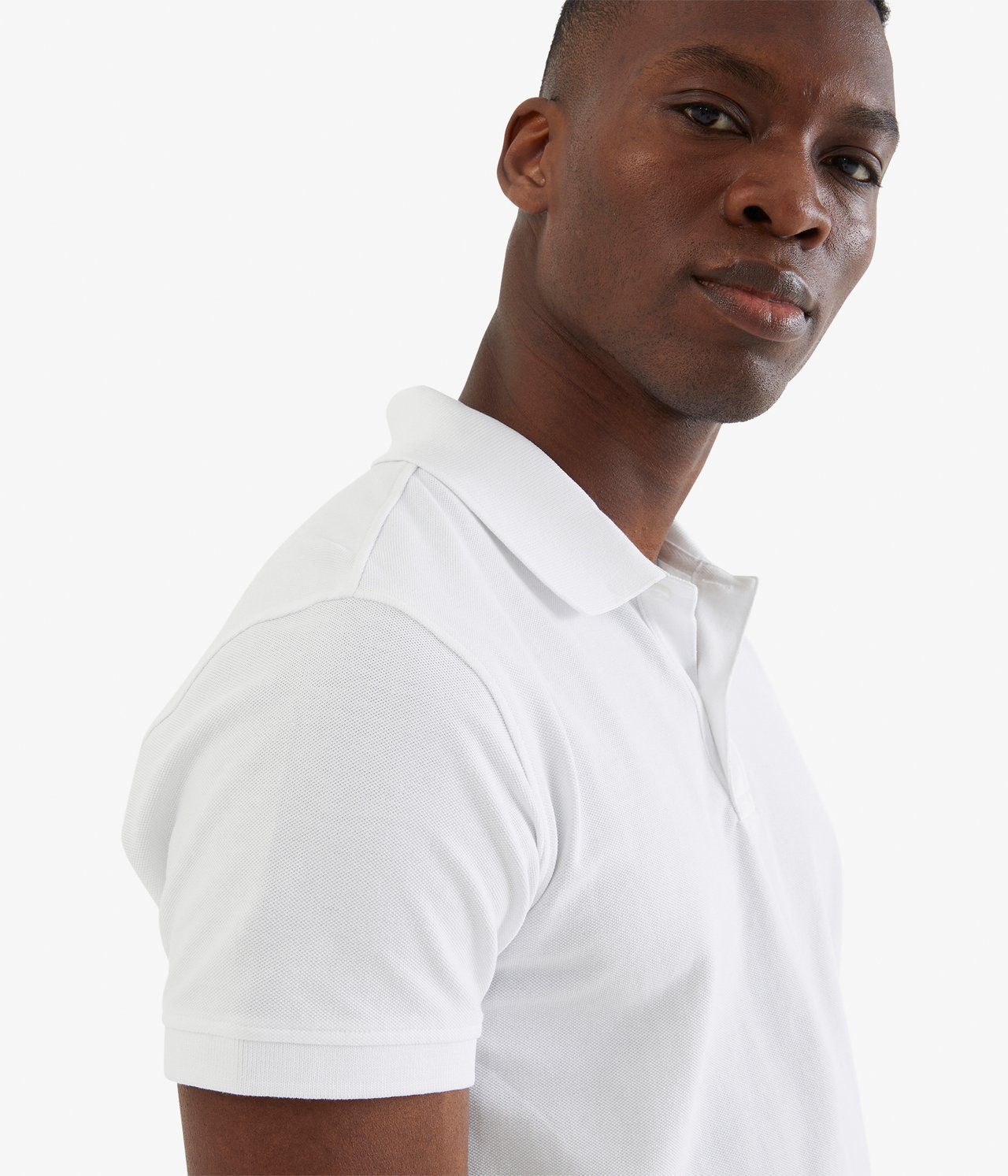 Koszulka polo - Biały - 185cm / Storlek: M - 3
