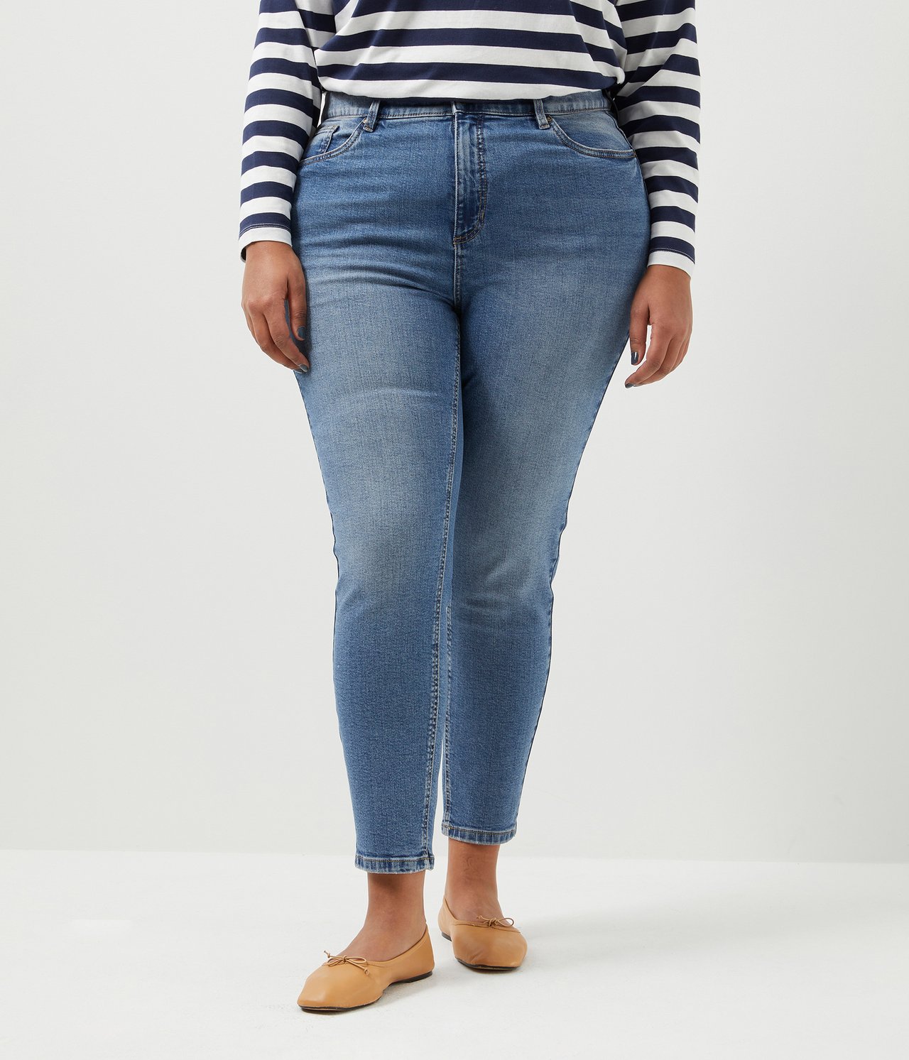 Ebba slim jeans short leg - Denim - 3
