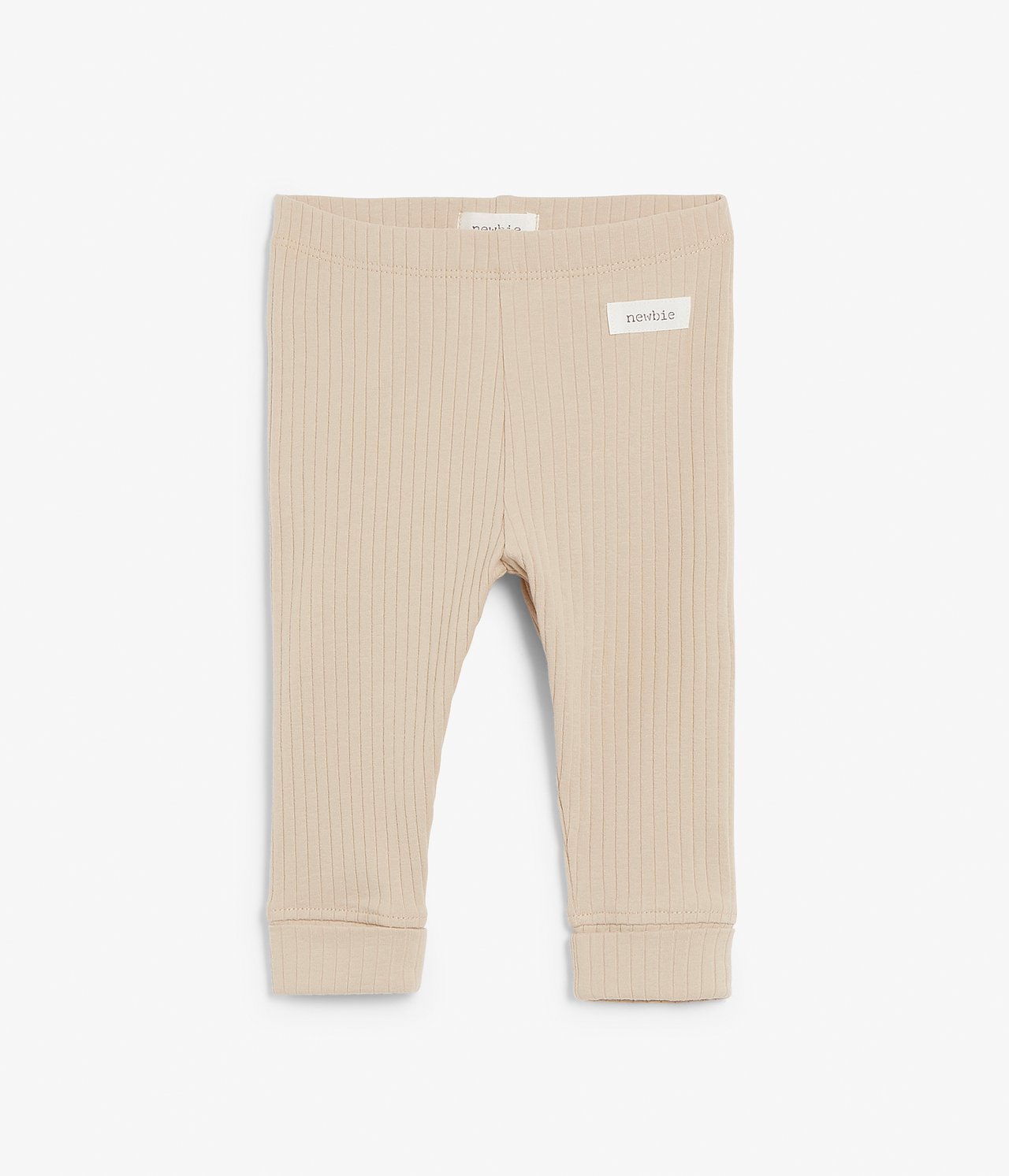 Ribatut leggingsit - Beige - 1
