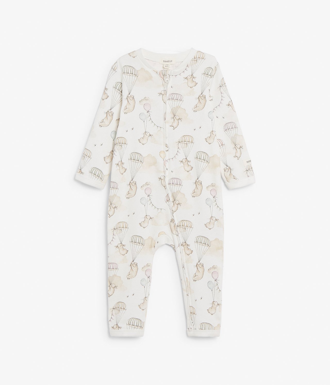 Wzorzysta piżama niemowlęca - Offwhite - 2