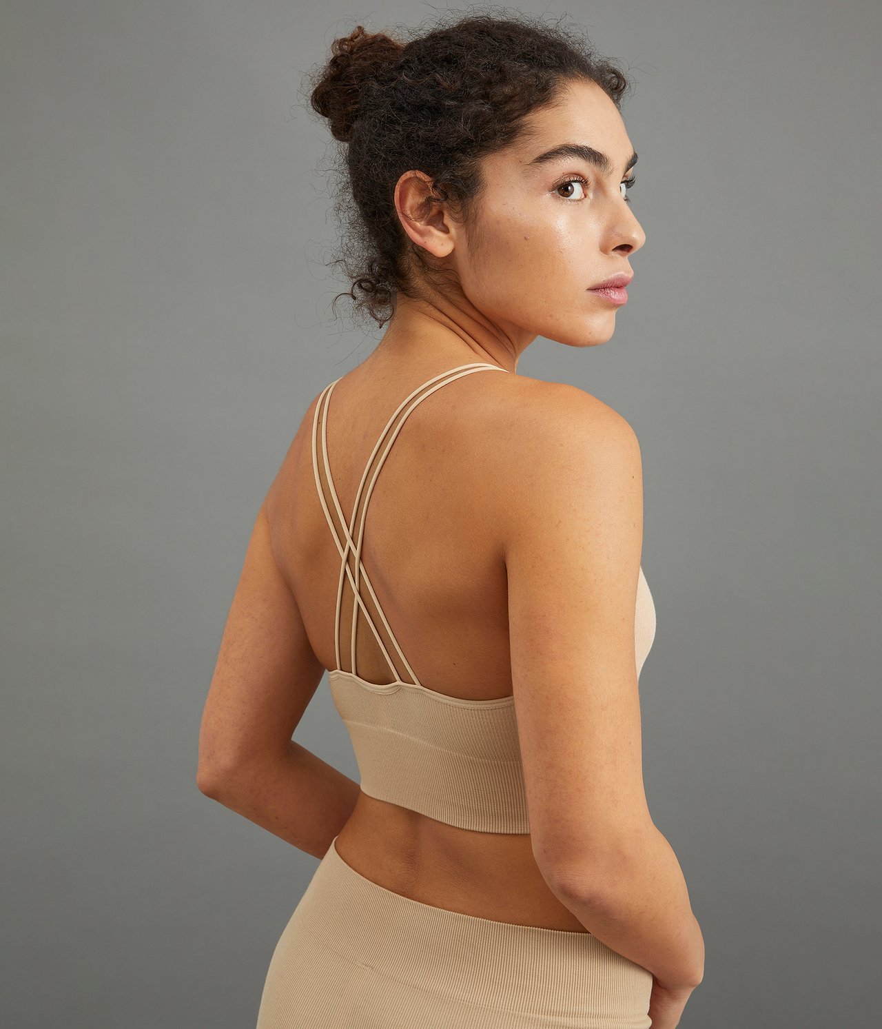 Bh topp seamless - Beige - 3