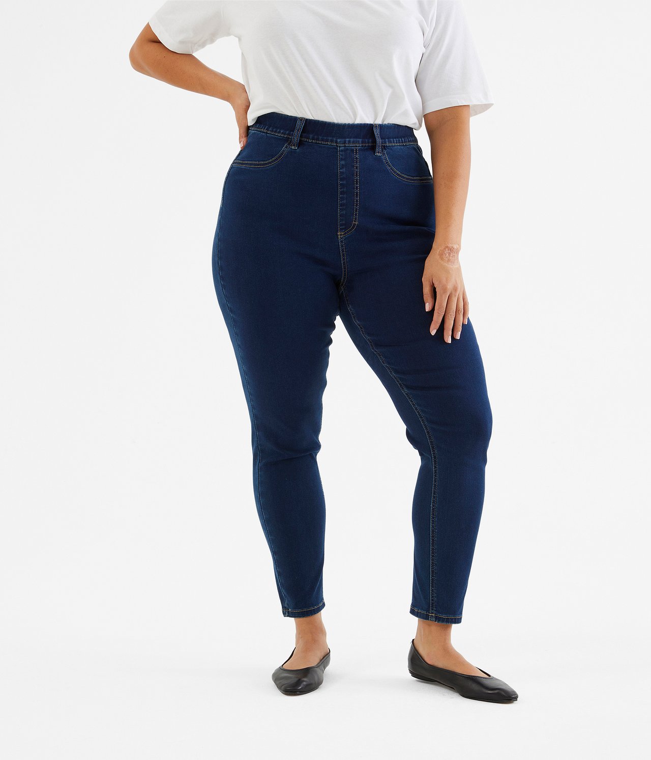 Linn treggings short leg - Tumma denim - 1