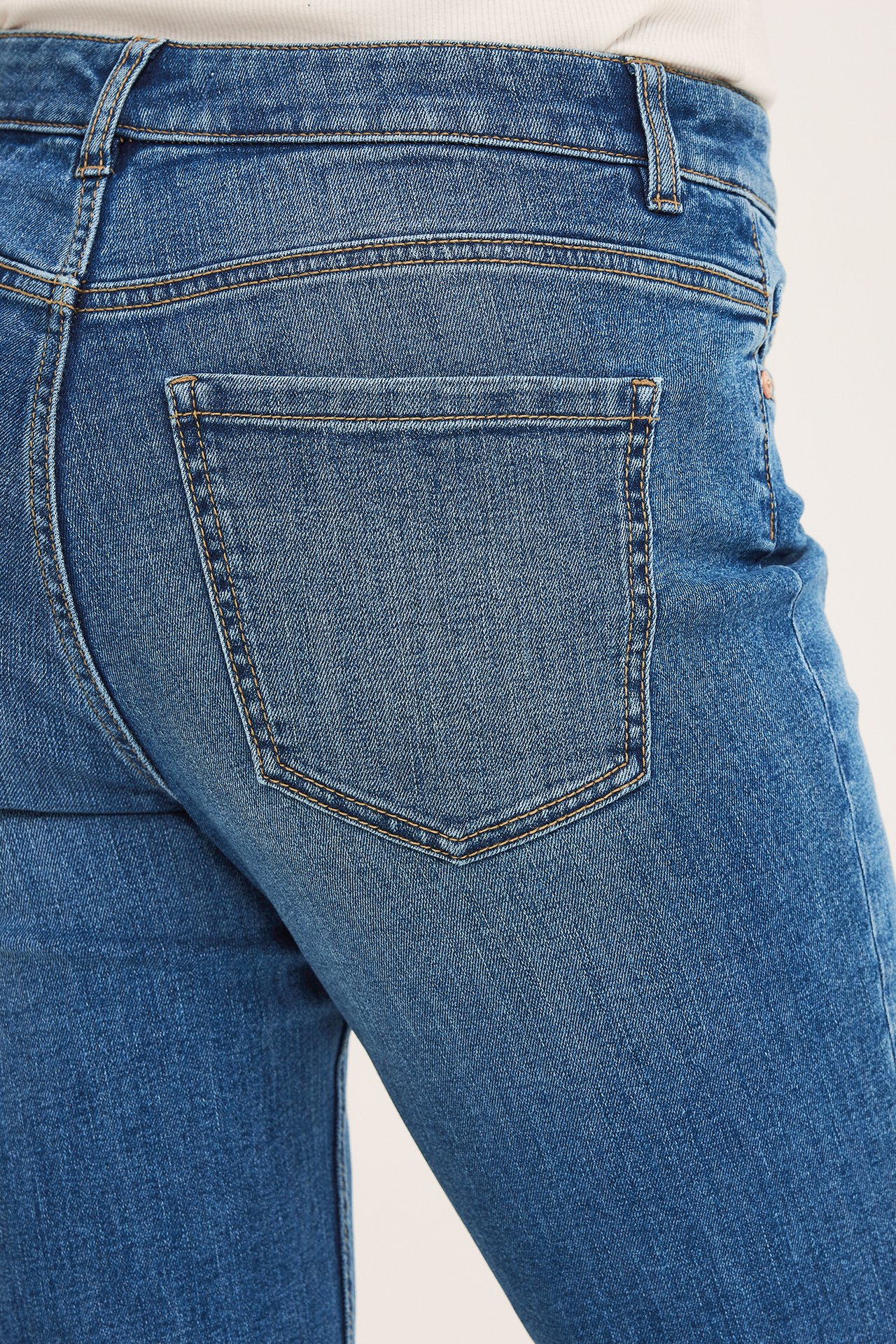 Straight Jeans Mid Waist - Denim - 7