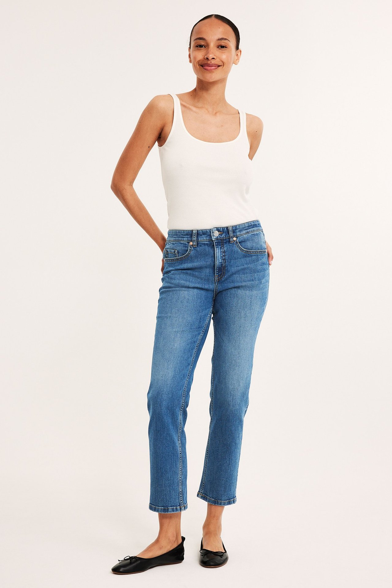 Alice straight jeans short