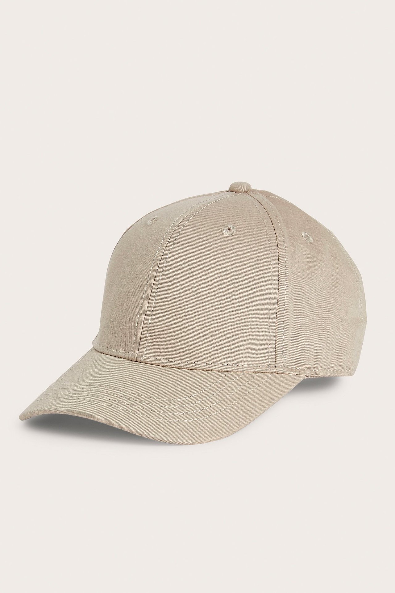 Beige miesten lierinkapseli puuvillasta, etupuoli, säädettävä.