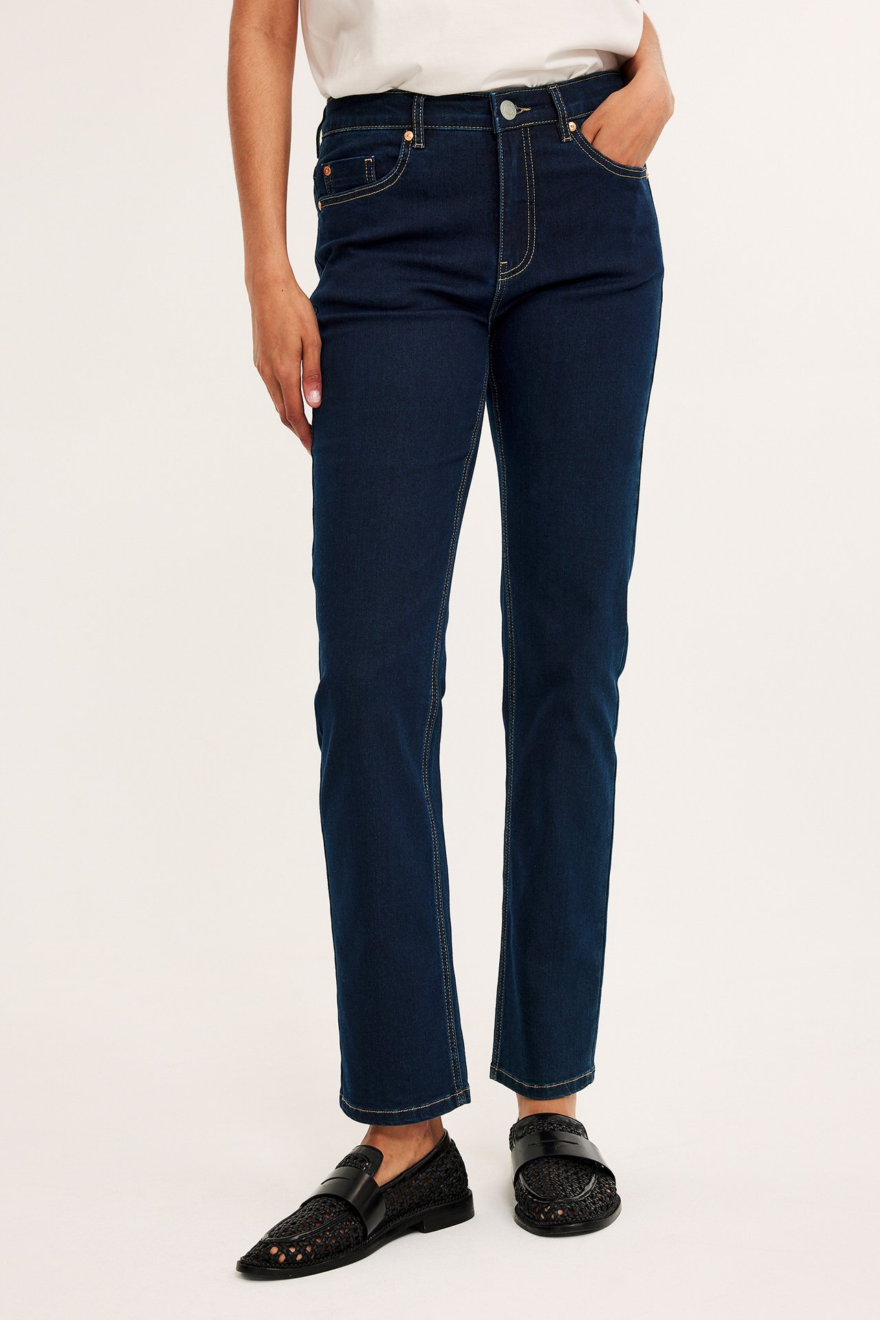 Alice straight jeans - Tumma denim - 10