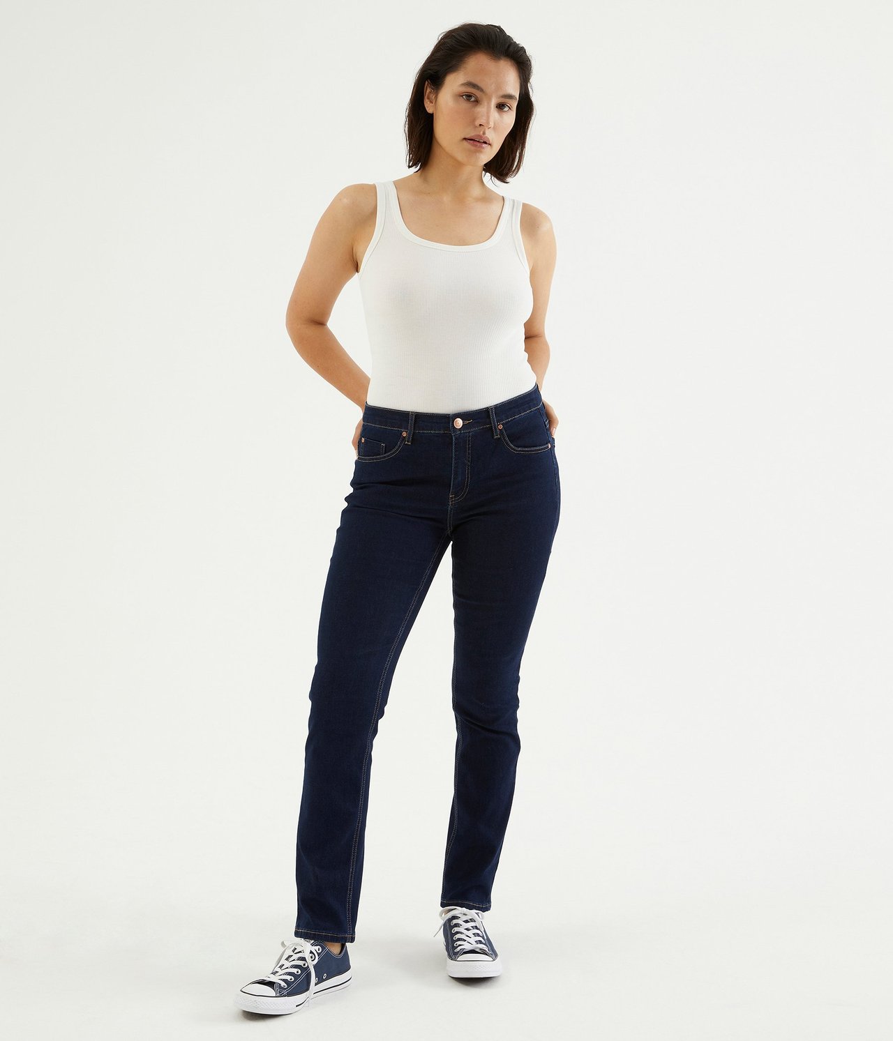 Alice straight jeans - Tumma denimi - 1