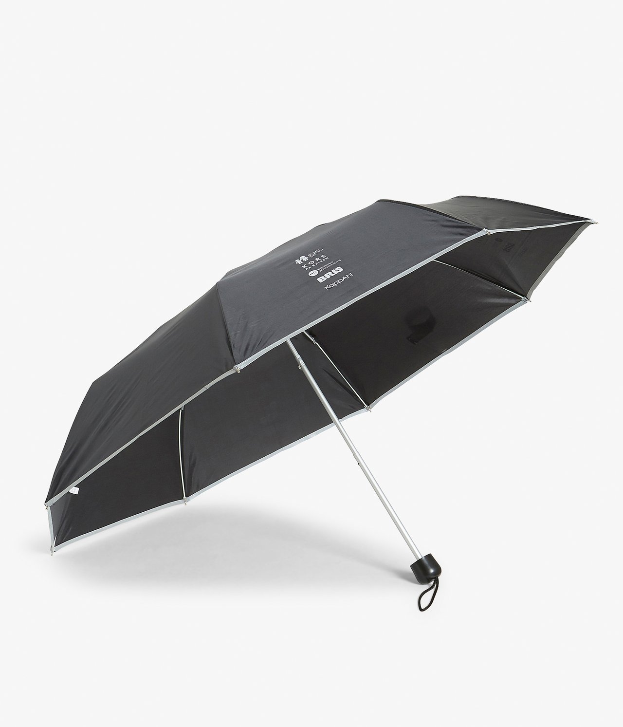 Paraply med reflex - Svart - 1