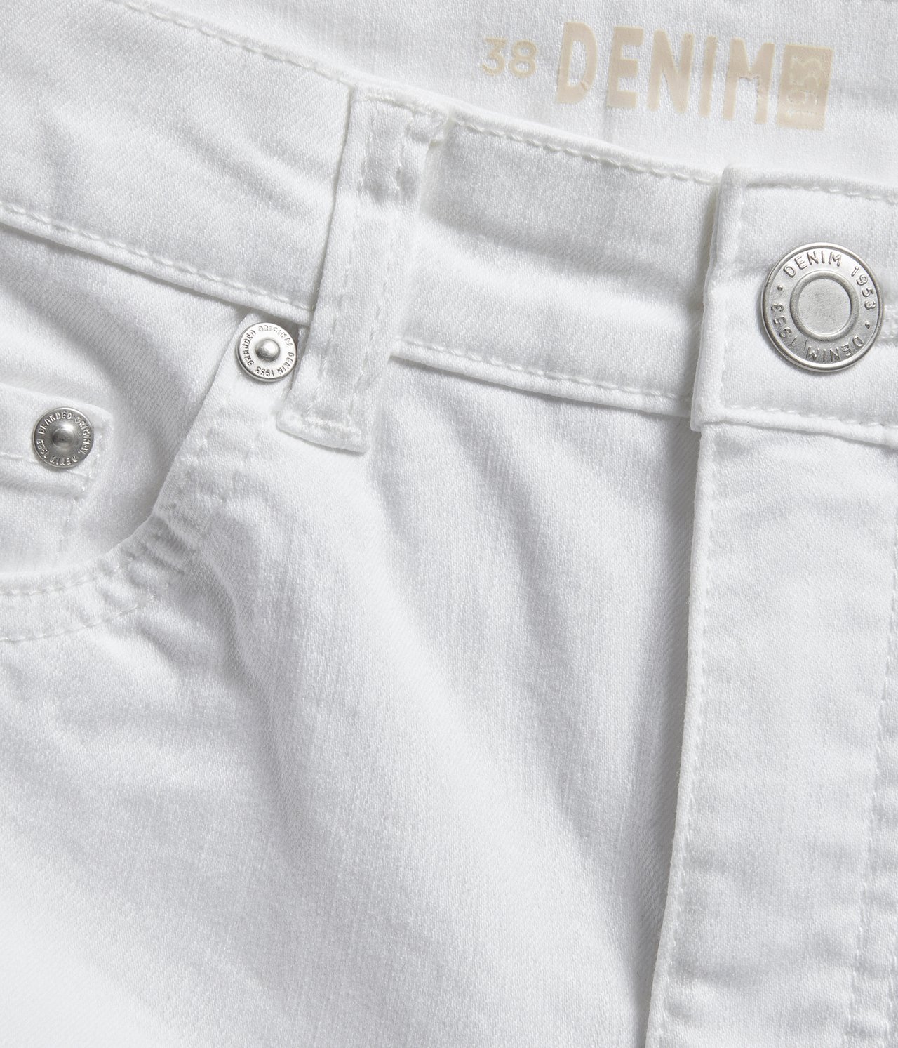 Caprihousut slim fit - Valkoinen - 4