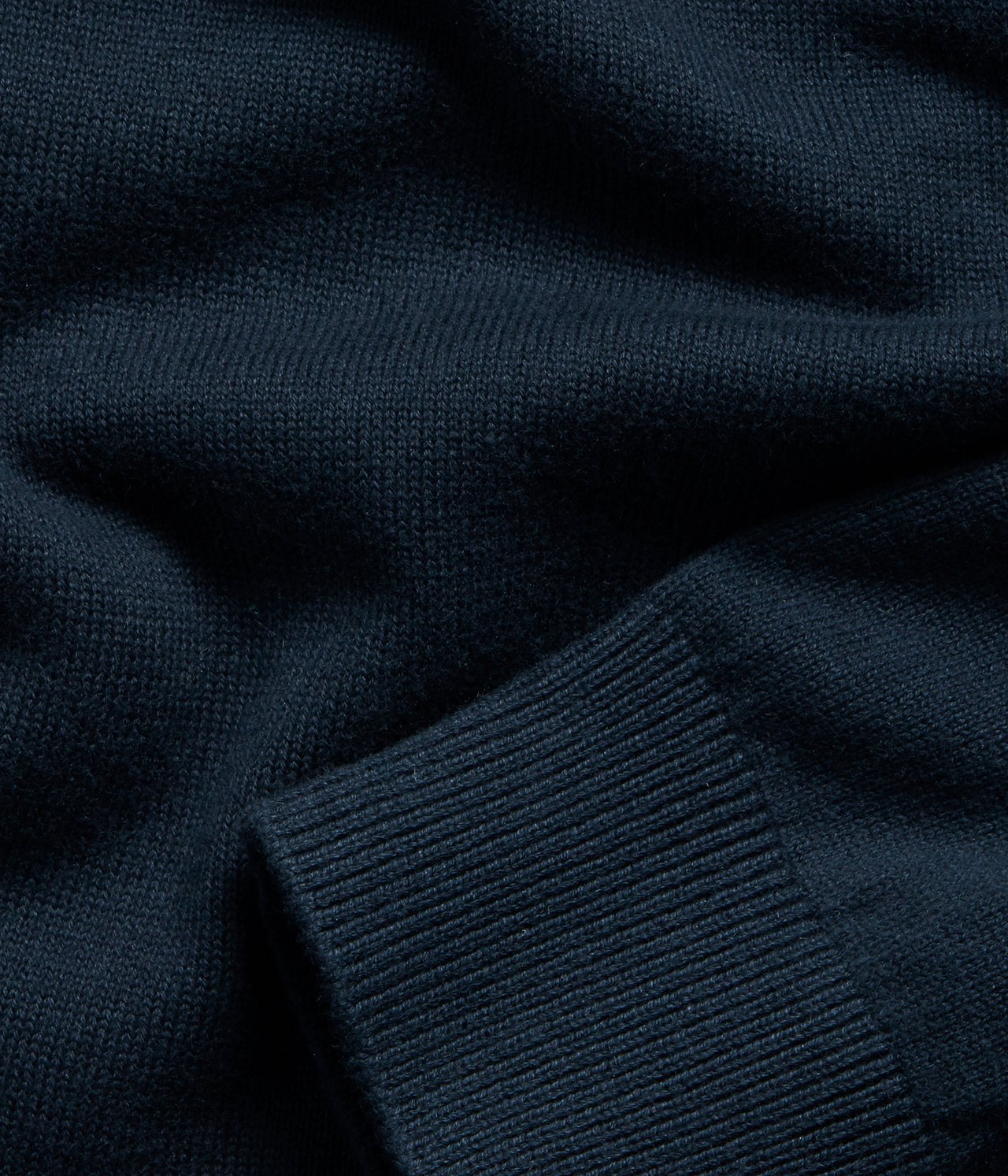 Finstrikket genser - Mørkeblå - 4