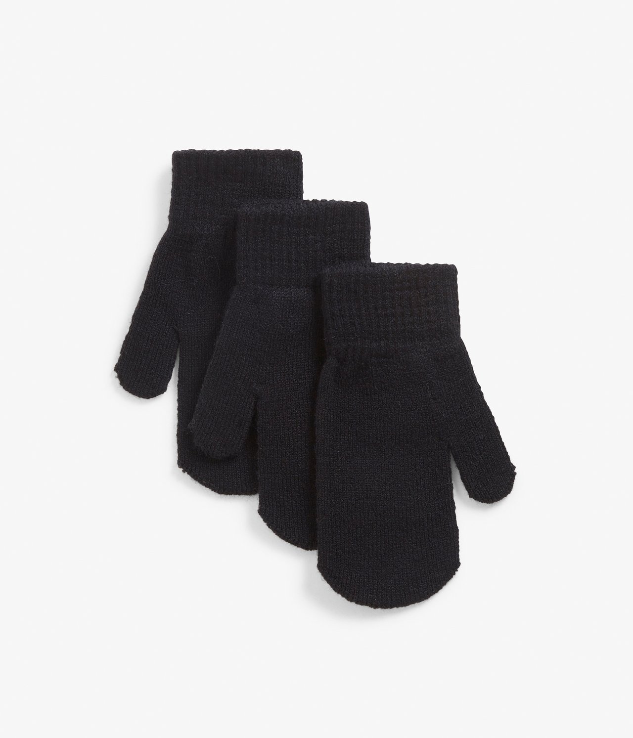 Rękawiczki jednopalczaste 3-pak - Czarne - 1