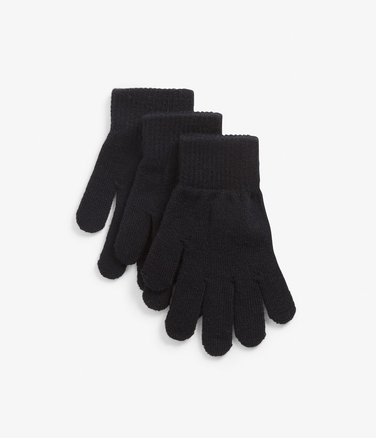 Rękawiczki 3-pak - Czarne - 1
