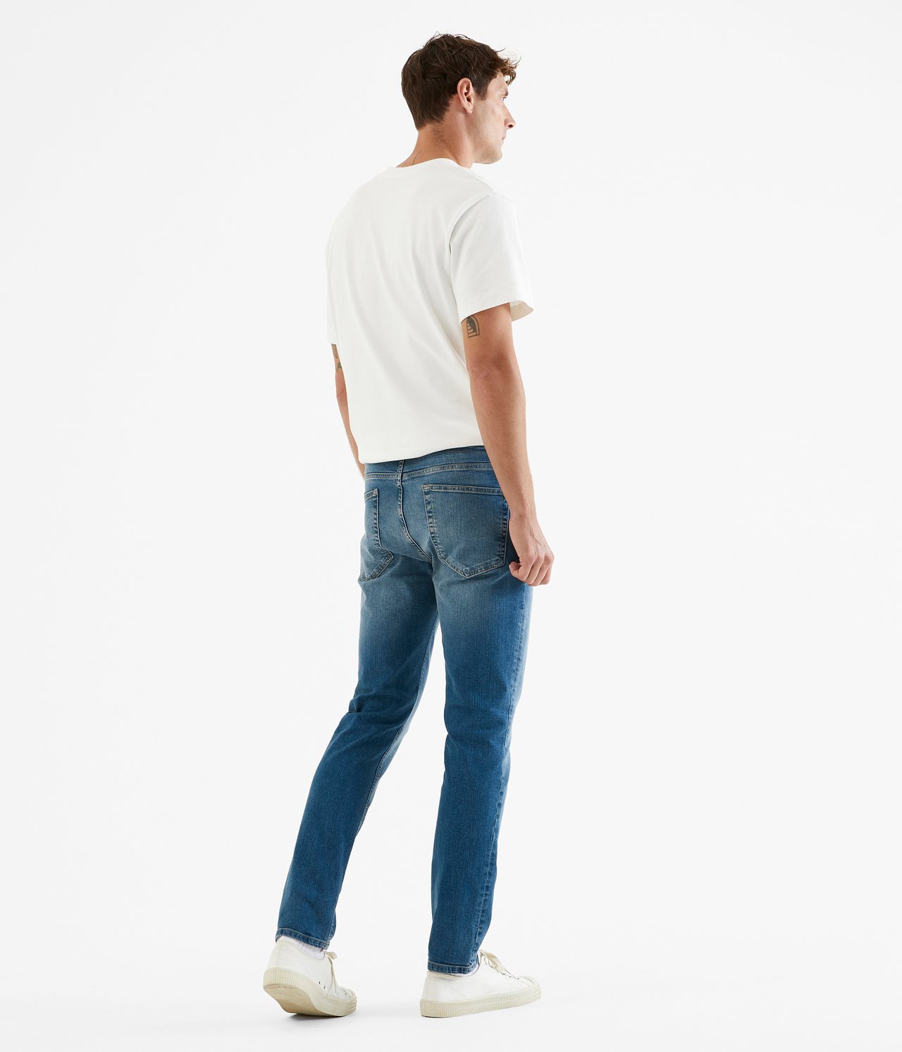 Dave slim jeans - Vaalea denimi - 4