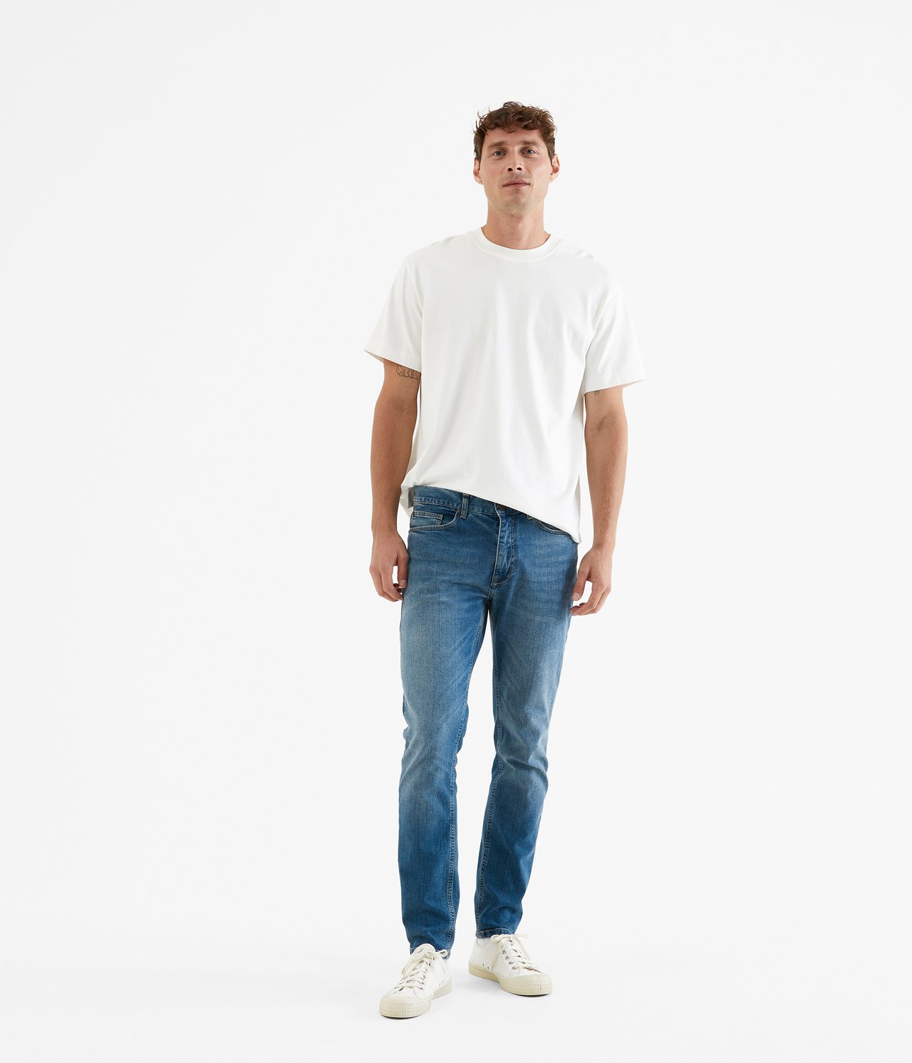 Dave slim jeans - Vaalea denimi - 2