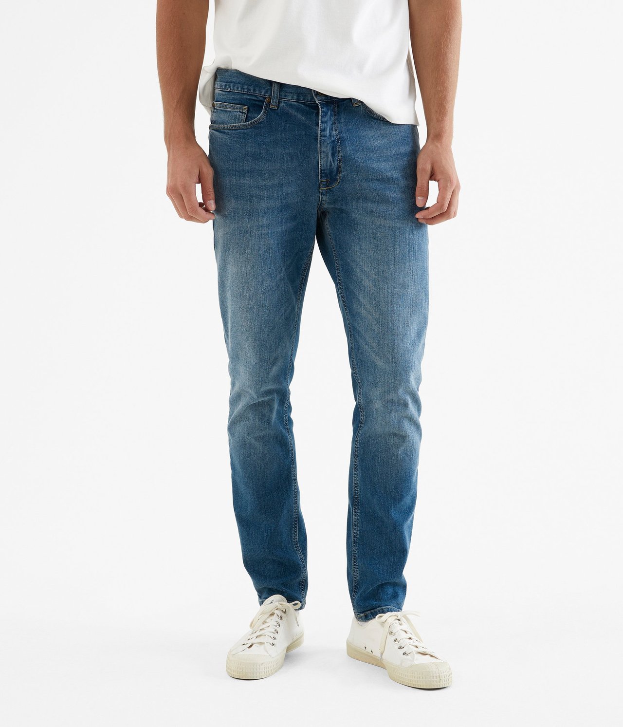 Dave slim jeans - Vaalea denimi - 1