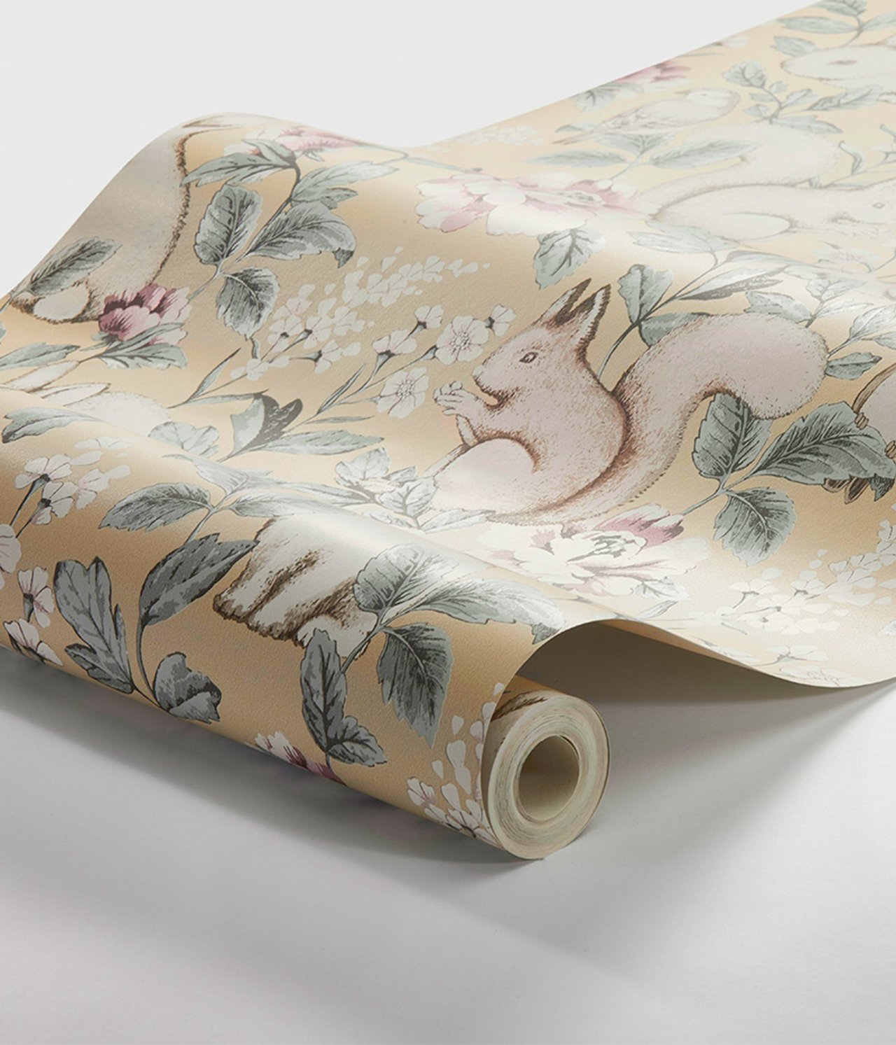 Tapet med skogsmönster - Gul - 2