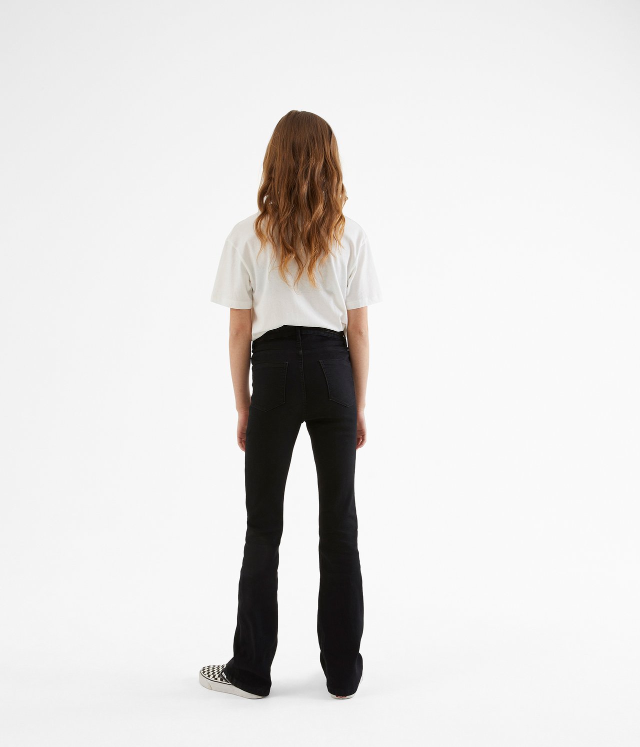 Jeans bootcut high waist stretch - Musta - 4