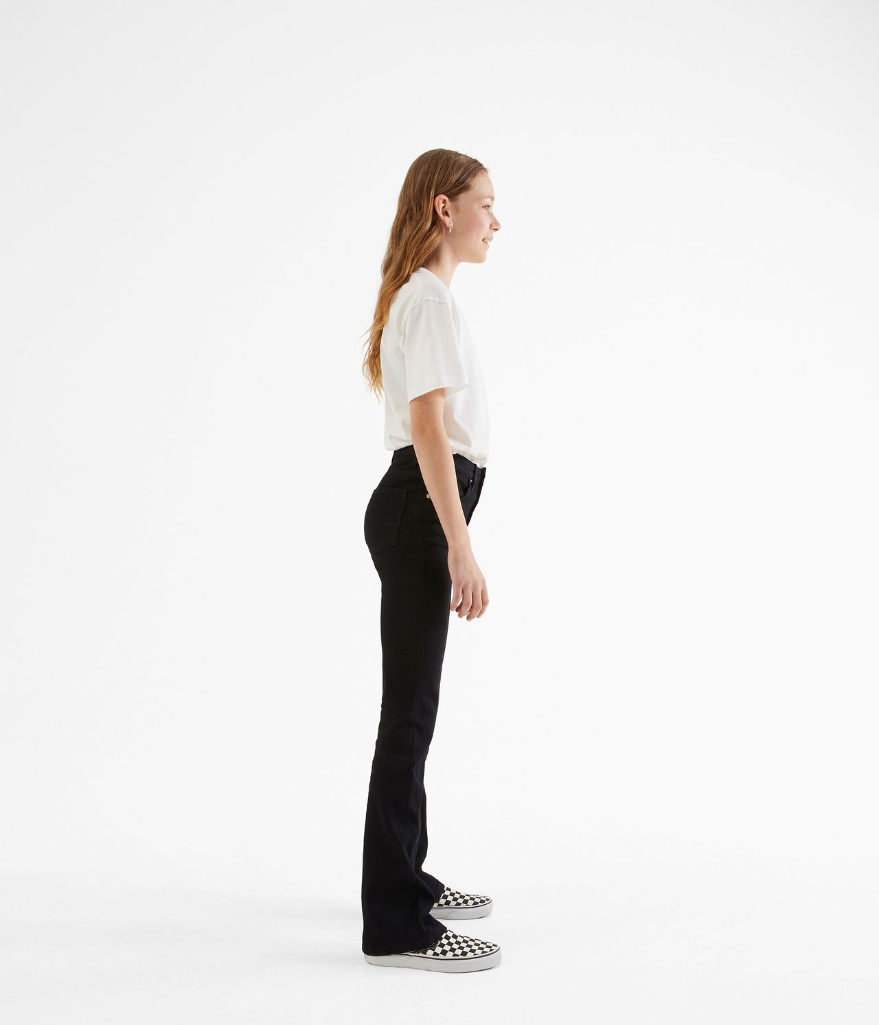 Jeans bootcut high waist stretch - Musta - 3