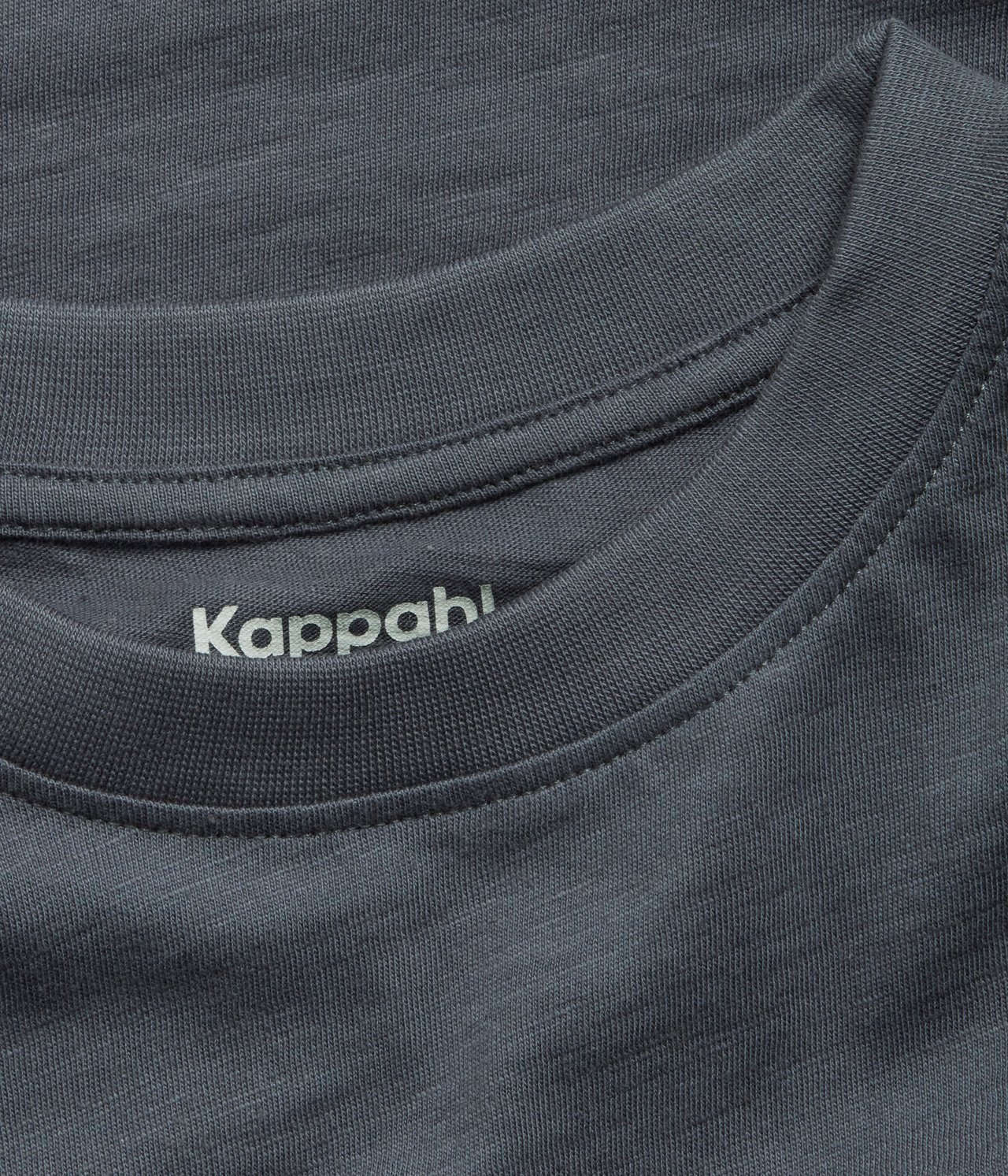 T-shirt i bomullstrikå med kort ärm - Mörkblå - 4