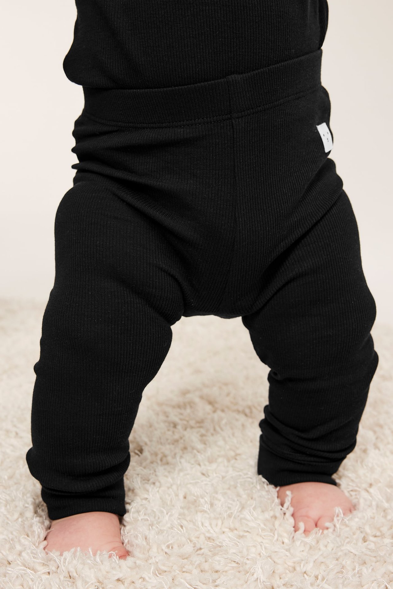 Prążkowane legginsy