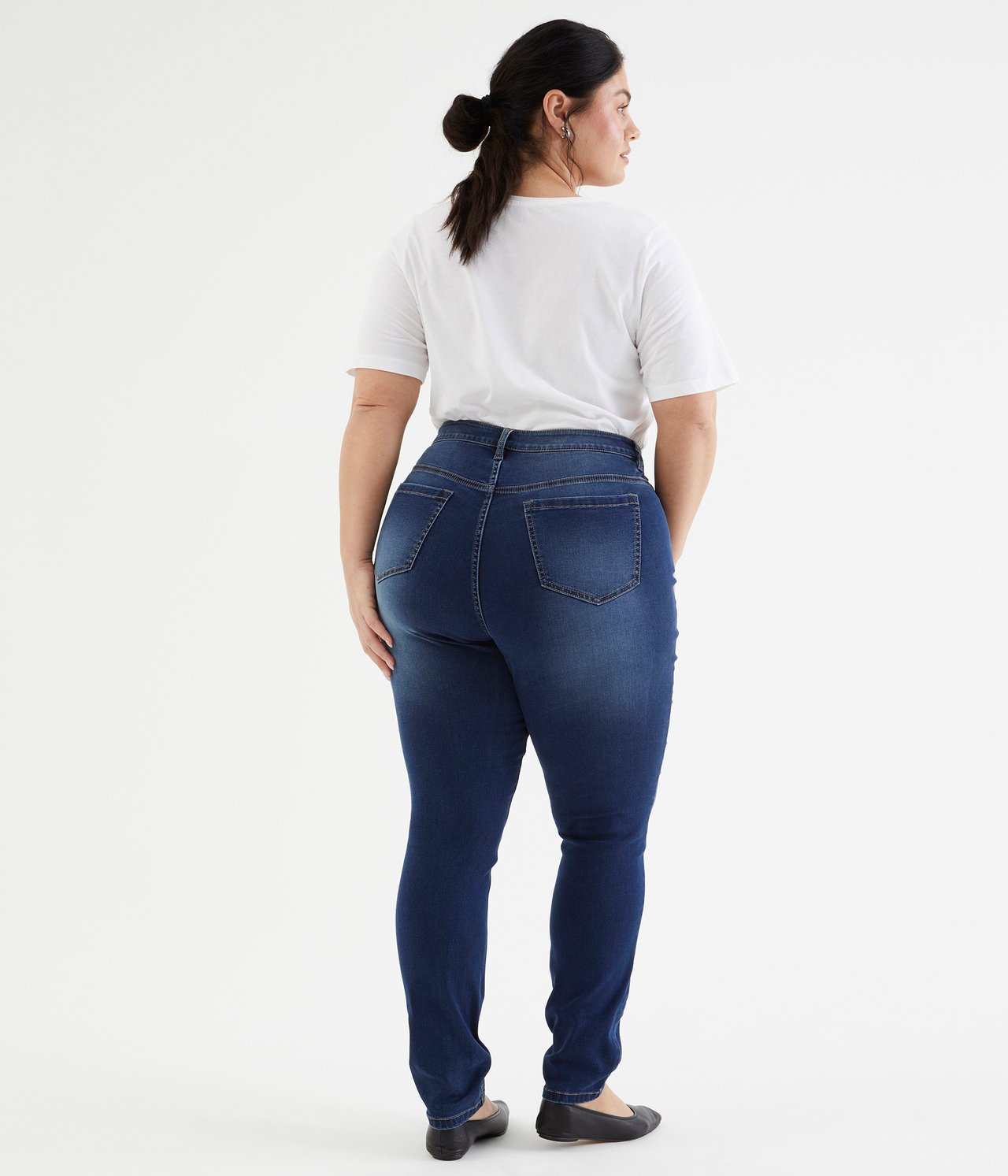 Ebba slim jeans extra long leg Mörk denim - null - 3