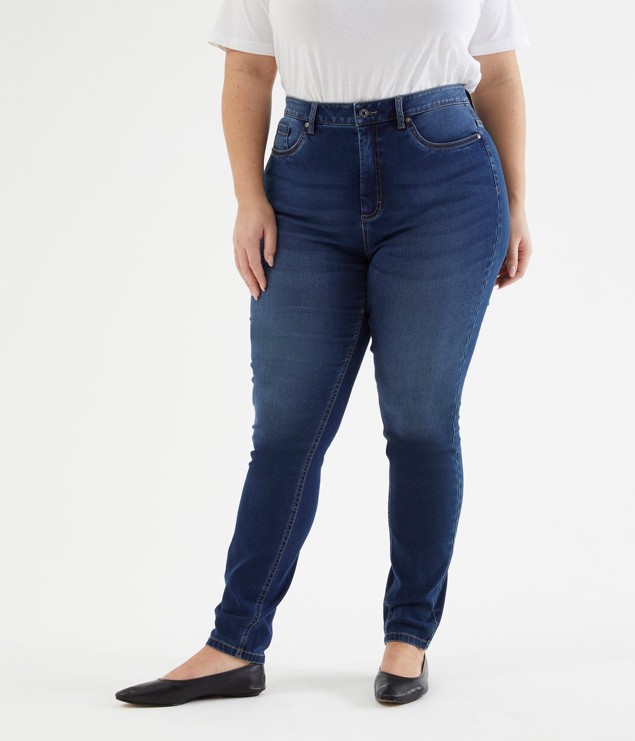 Ebba slim jeans extra long leg - Tumma denimi - 3