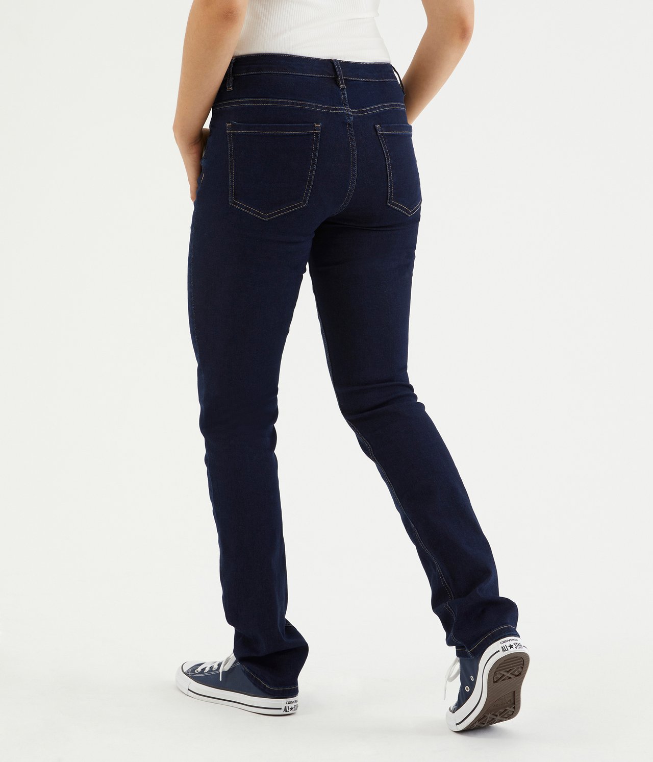 Alice straight jeans extra long leg - Tumma denimi - 4