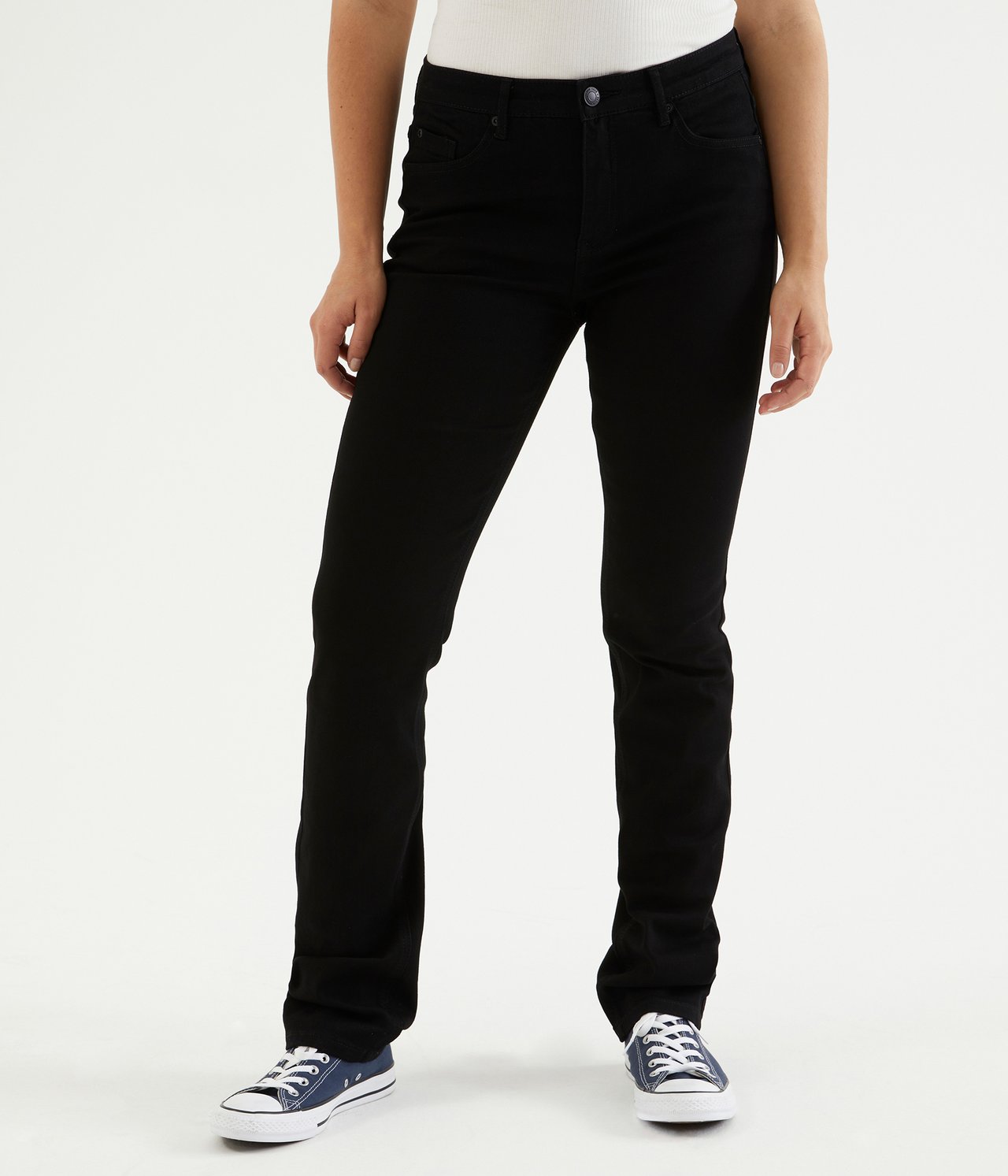 Alice straight jeans extra long leg - Musta denimi - 3