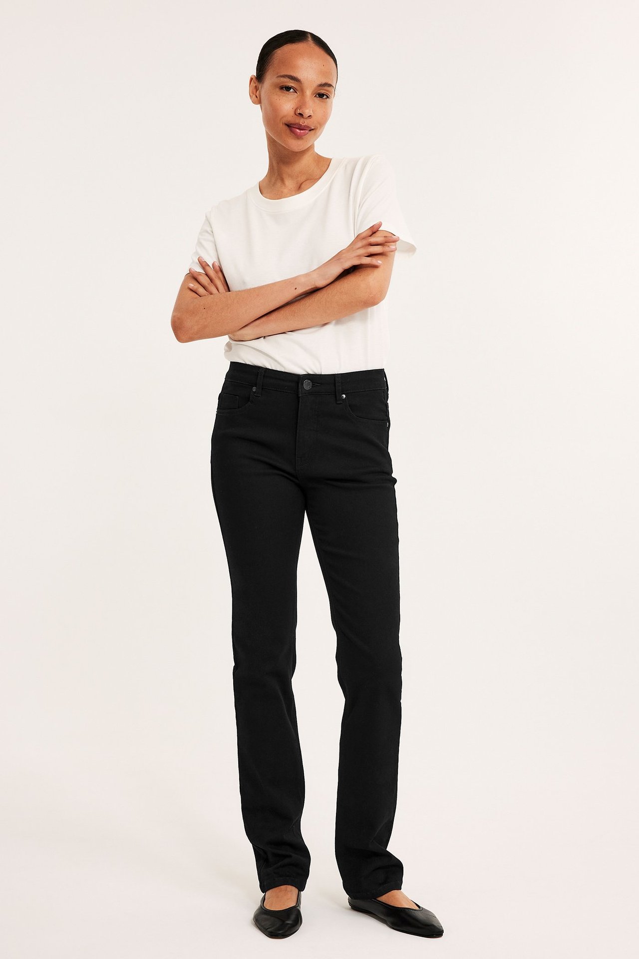 Dżinsy Straight Mid Waist Long Leg