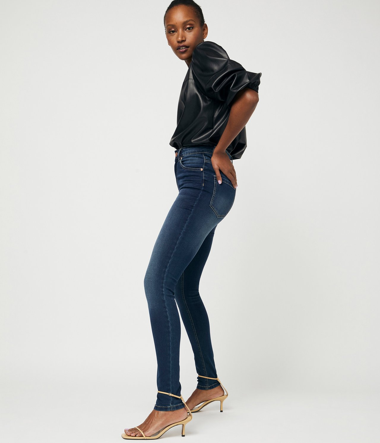 Super slim jeans extra long leg Mørk denim - null - 5