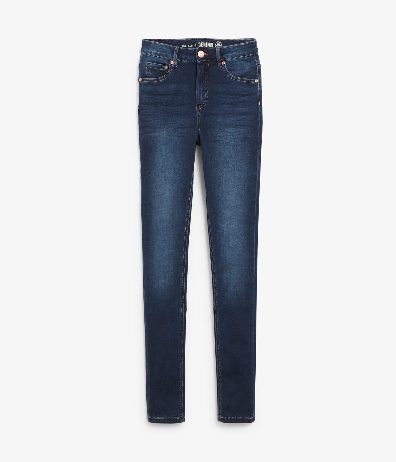 Super slim jeans extra long leg Mörk denim - null - 1