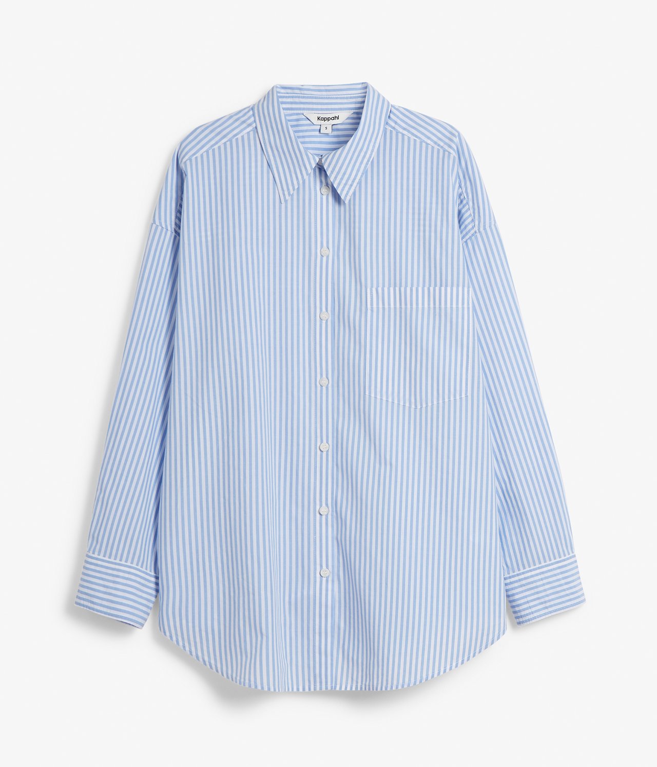 Oversize skjorte Blå - null - 4