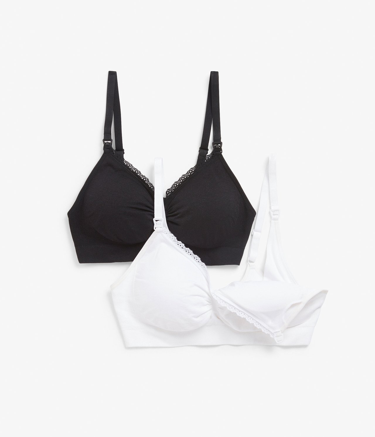Biustonosz bezszwowy dla kobiet karmiących 2-pack - Biały - 5