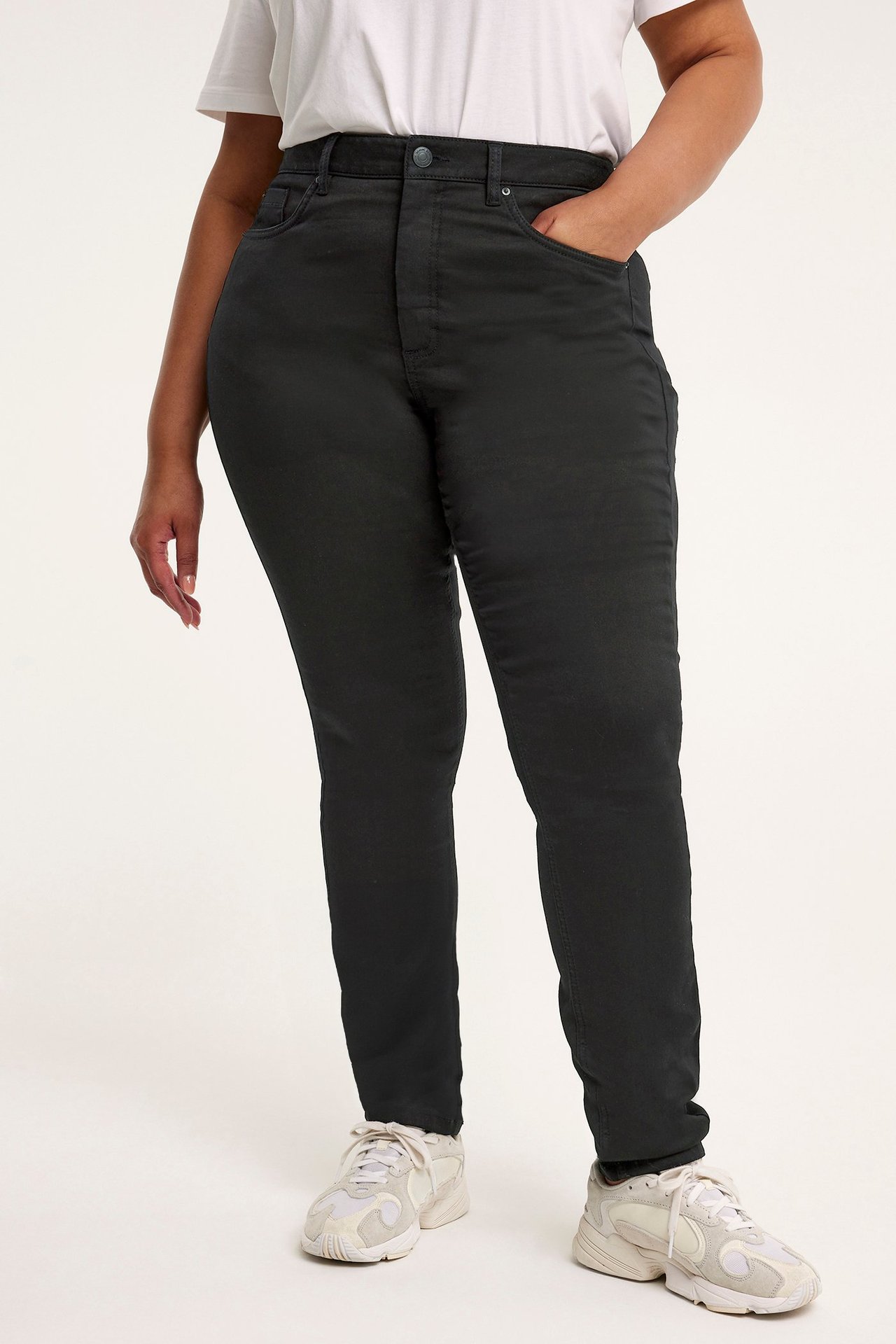 Ebba slim jeans extra long leg Svart - null - 4